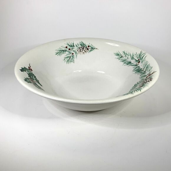 Rare Farberware 2118 White Christmas Vegetable Bowl Original Version - Picture 1 of 7